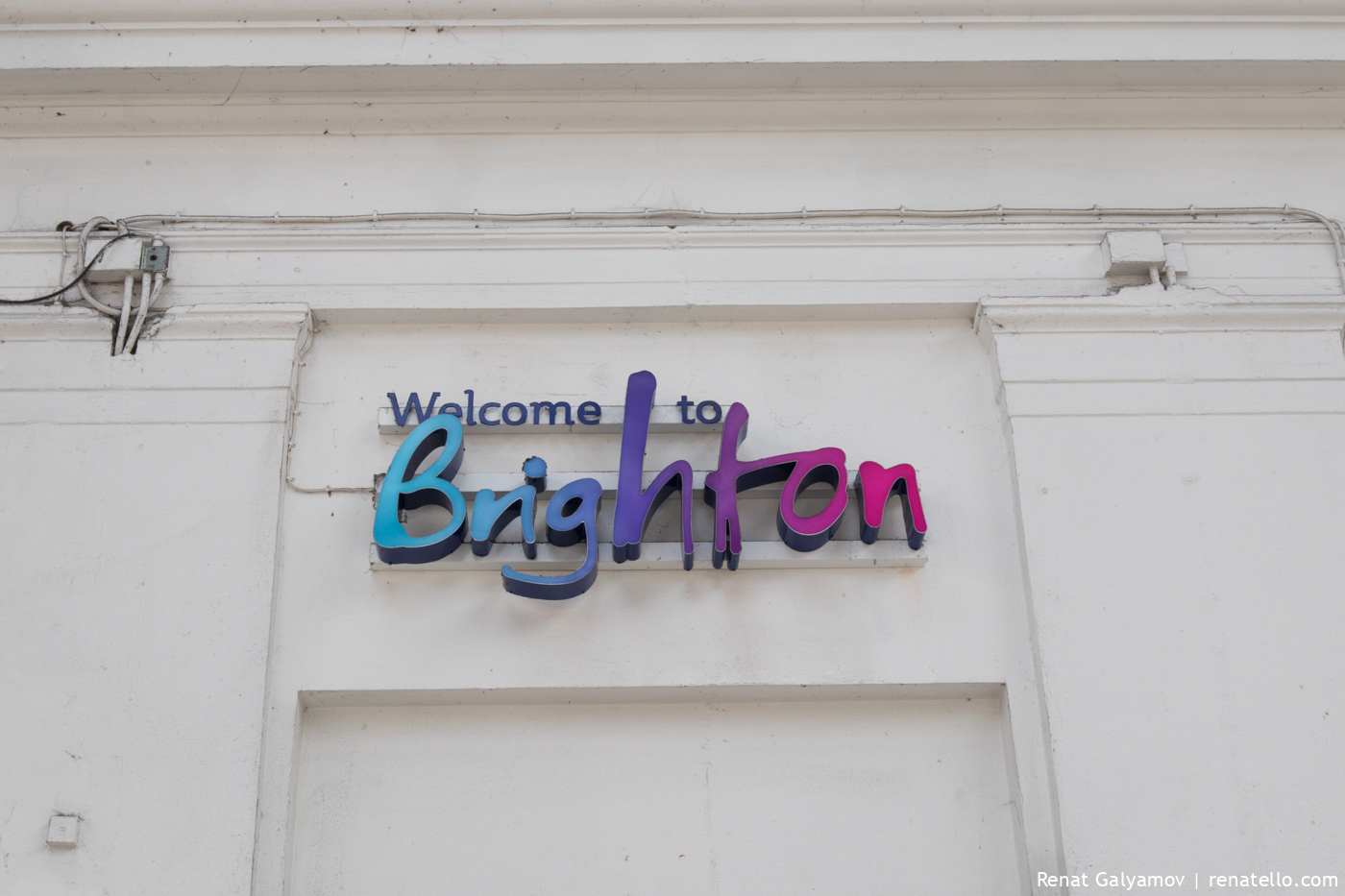 Welcome to Brighton sign