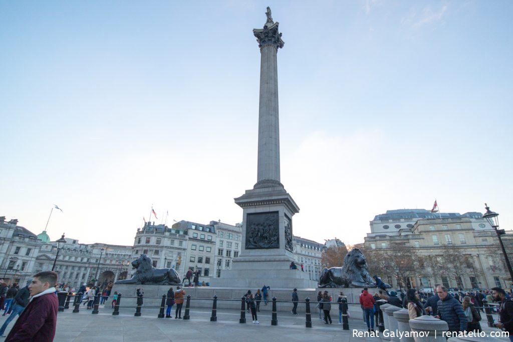 Nelson's Column, Trafalgar Square, London