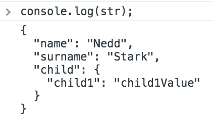 JavaScript print object in console