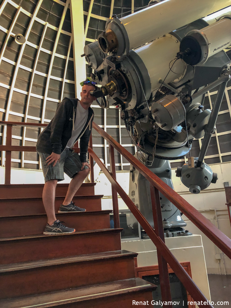 Zeiss refracting telescope, in Griffith Observatory