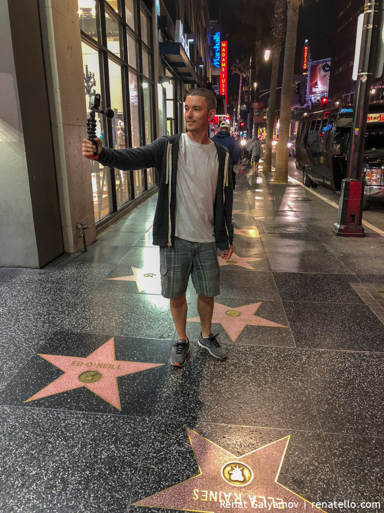 Renat on the the Hollywood Walk of Fame.