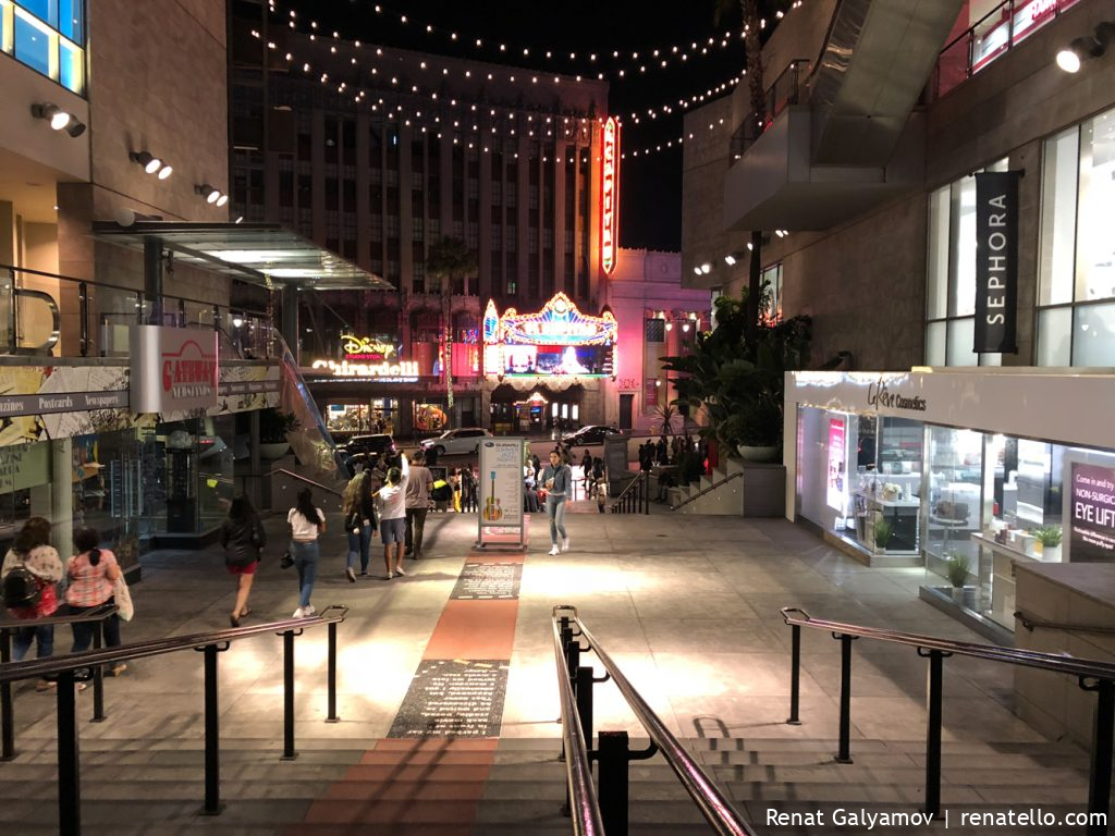 The Dolby Theatre on Hollywood Boulevard