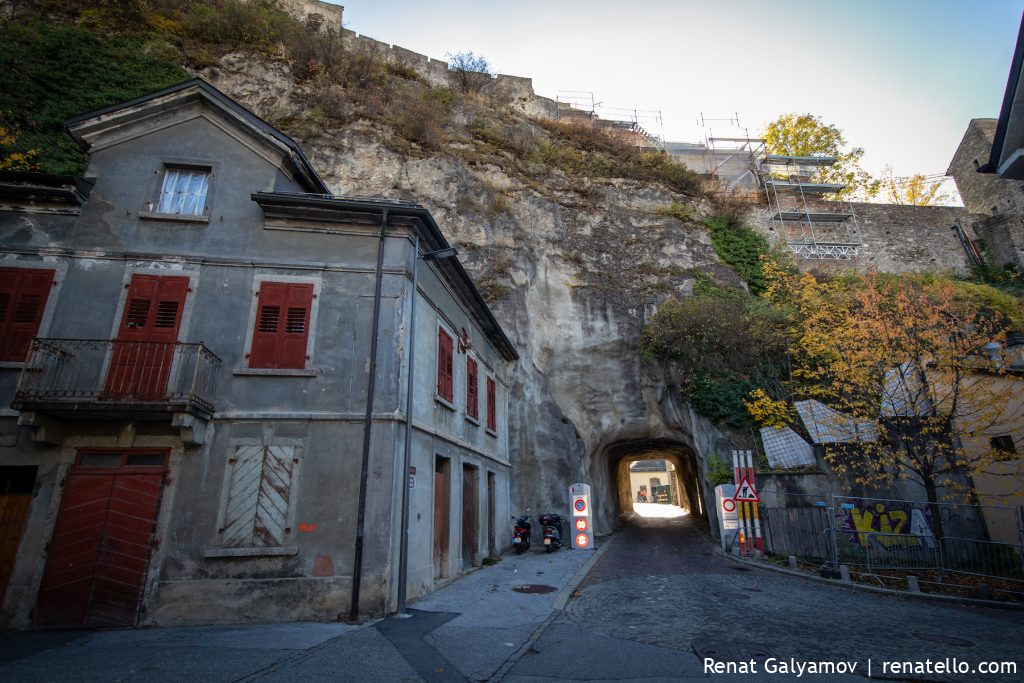 Sion tunnel in Switzerland