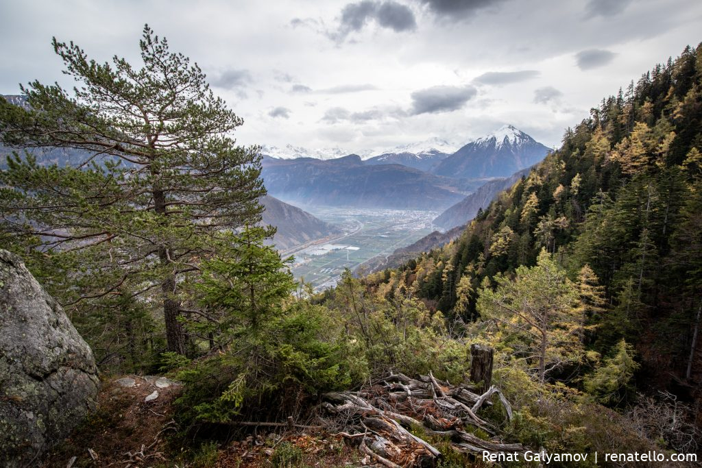 Beautiful view from the Les Gorges du Dailley.