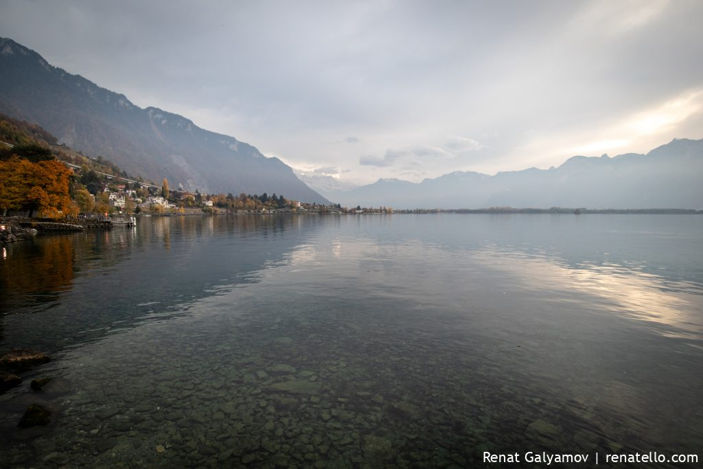 Lake Geneva from Montreux, Swizerland