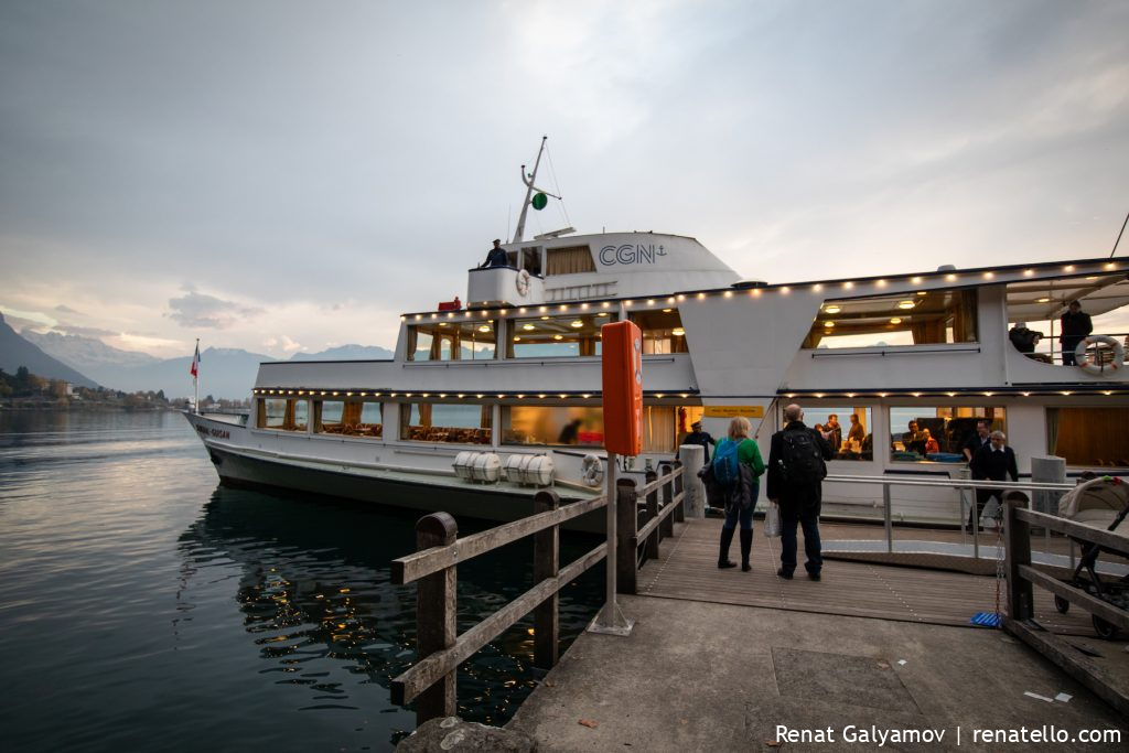 Belle Epoque - paddle steamboat in Montreux, Switzerland