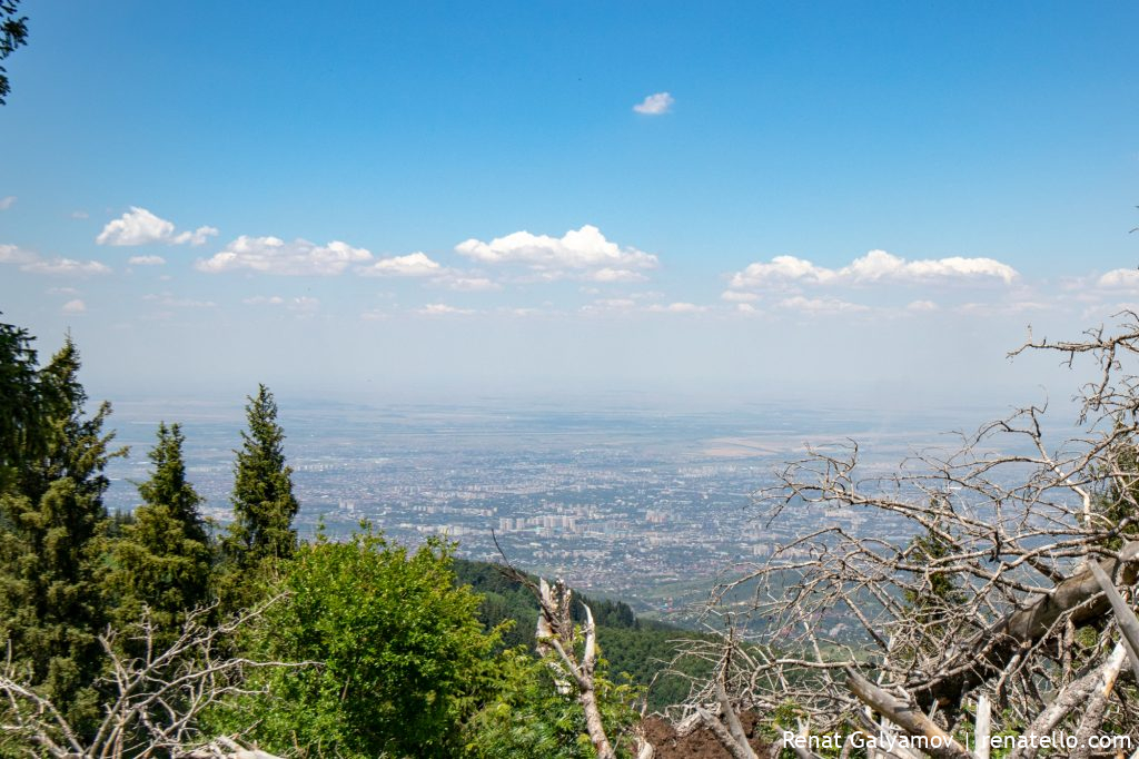 Panorama of the city of Almaty from Kok-Zhailau