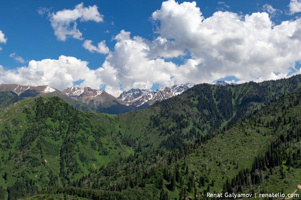 View of Chimbulak and Talgar Pass